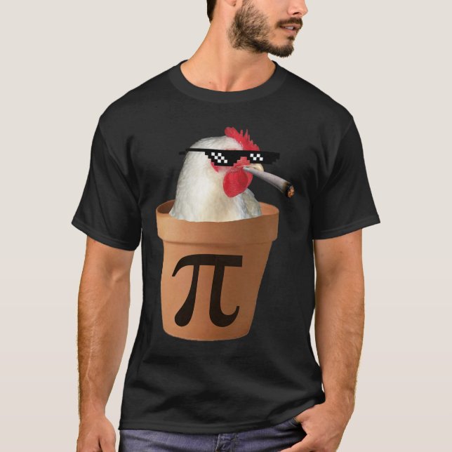 Chicken Pot Pie Funny Math Pi Day  T-Shirt (Front)