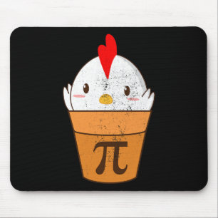 Chicken Pot Pie Funny Pi Day 3.14 March 14th Vinta Mouse Pad