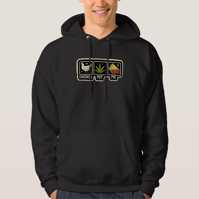 Chicken Pot Pie  Joke Chicken Hoodie (Front)