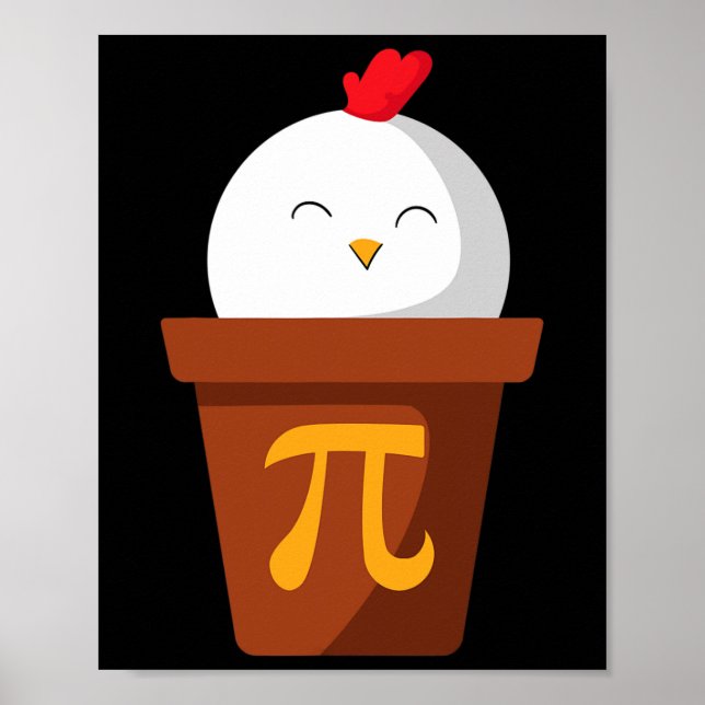 Chicken Pot Pie Pi Day T Shirt Math Teachers Gift  Poster (Front)