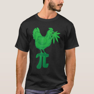 Chicken Pot Pie Pi Day Weed Pun Math Numbers March T-Shirt