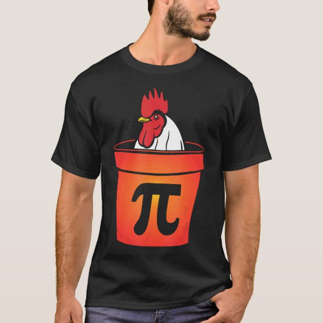 Chicken Pot Pie Pot Pi Math Pie T-Shirt (Front)