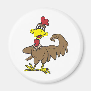 Chicken Power!  Customisable! Magnet