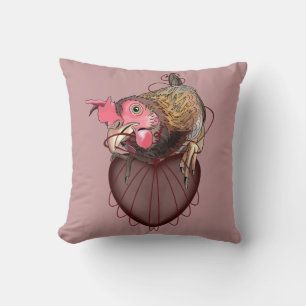 Chicken Pulling Heartstrings Cushion