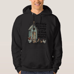 Chicken Raising Jesus Praising Vintage Farm Shirt