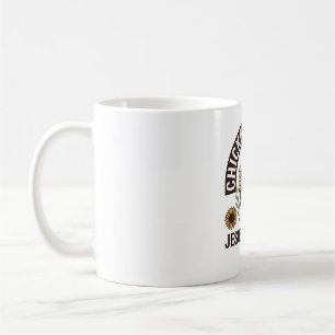 Chicken Raising Jesus Praising Vintage Farm Shirt_ Coffee Mug