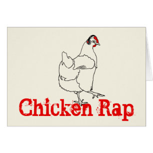 Chicken Rap Funny Music Dancing Animal Art Drawing