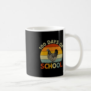 Chicken Retro Boys Girls Teachers 100th Day of Sch Coffee Mug
