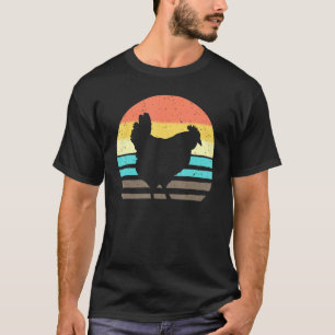 Chicken Retro Hen Poultry Farmer Fowl Chicks Roost T-Shirt