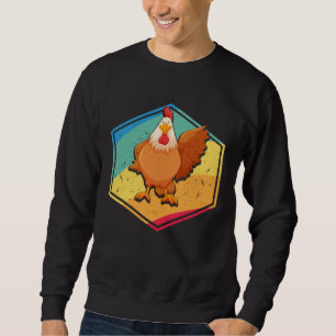 Chicken  Retro Style Sweatshirt