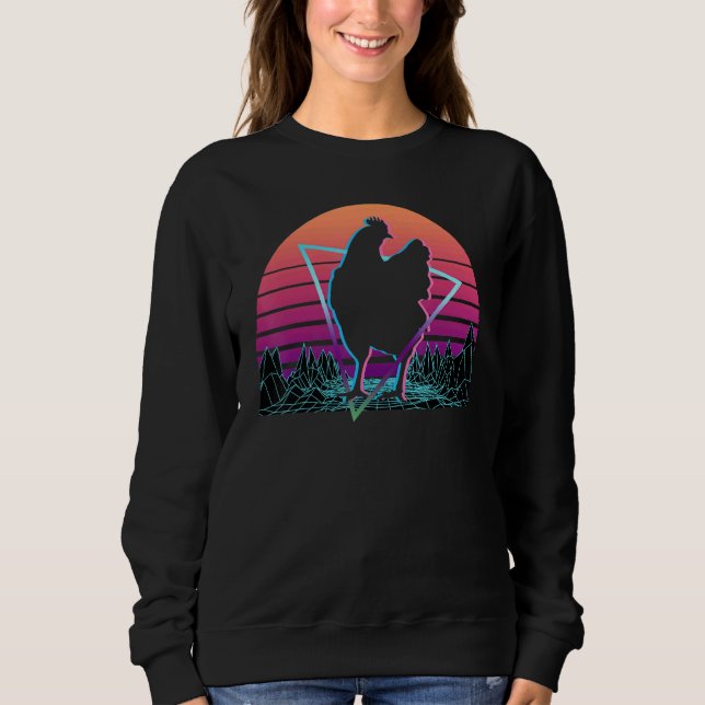 Chicken Retro Sweatshirt (Front)