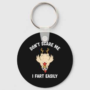 Chicken Rnyard Humour, Don't Scare Me, I Fart Easi Key Ring