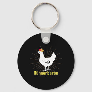 Chicken Ron Funny Chickens Whisper Farmer Chicken Key Ring