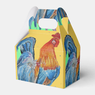 Chicken Rooster Boys Birthday Customizable Name Favour Box