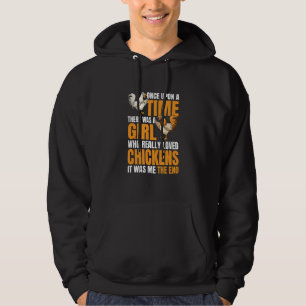 Chicken Rooster Girl Who Really Loves Chickens Wom Hoodie