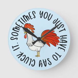 Chicken round clock