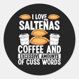 Chicken Salteã±As Bolivian American Bolivia Globe Classic Round Sticker