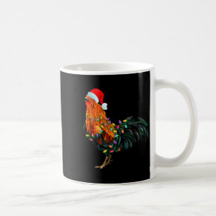 Chicken Santa Christmas Tree Funny Chicken Lover C Coffee Mug
