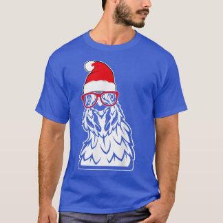 Chicken Santa Hat Christmas Farm Animal XMas Pajam T-Shirt