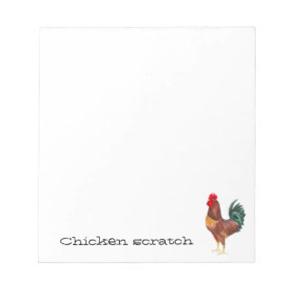 Chicken scratch paper pad