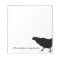 Chicken scratch paper pad black silhouette chicken