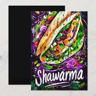 Chicken Shawarma Delight شاورما دجاج Invitation