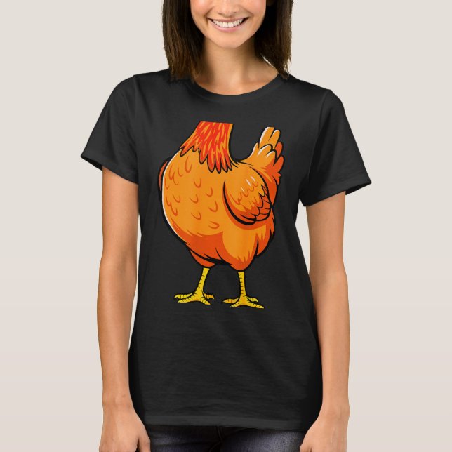 Chicken Shirt Adult Kids Men Women Chicken Hen Bod (Front)