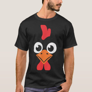 Chicken Shirt Adult Kids Men Women Chicken Hen Fac