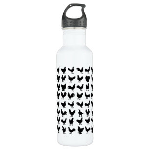 Chicken Silhouettes 710 Ml Water Bottle