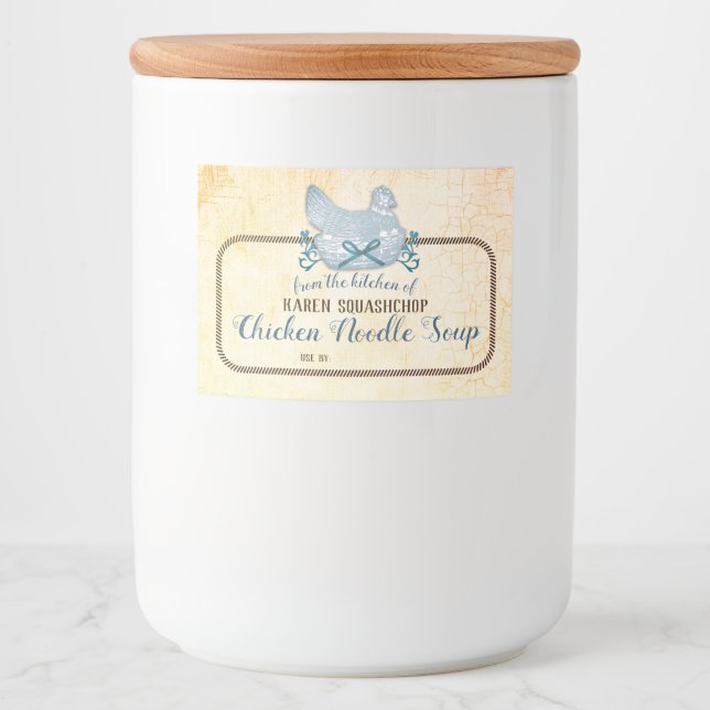 chicken soup casserole home canning label (Front)