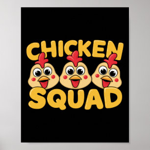 Chicken Squad Design For Chicken Lover Stuff Kids  Poster