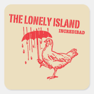 Chicken Square Sticker