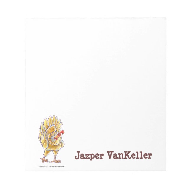 Chicken Stationery Notepad (Front)