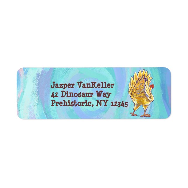 Chicken Stationery Return Address Label (Front)