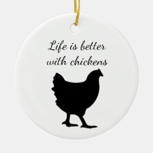 chicken stocking stuffer ornament
