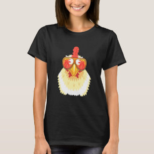 Chicken Sunglasses Beach Summer Pool Party Chicken T-Shirt