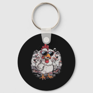Chicken Sungles Animal Farm Funny For Farmer Men W Key Ring