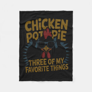 Chicken T E Farm Humor Funny Chicken Laugh Moment  Fleece Blanket