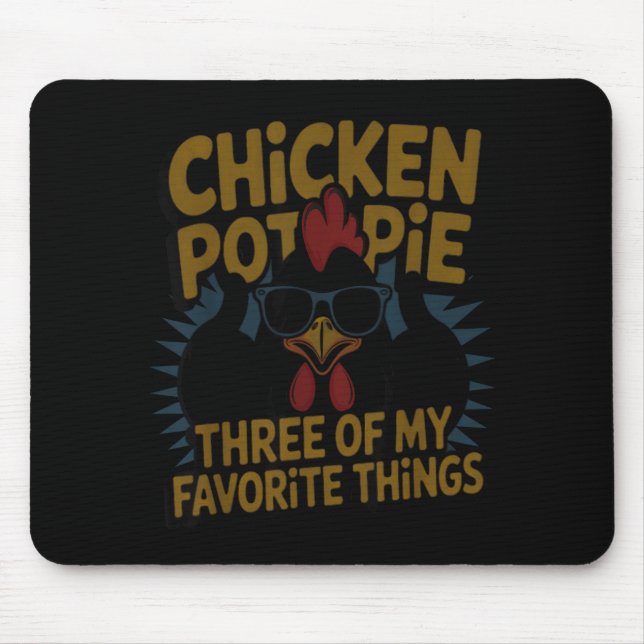 Chicken T E Farm Humor Funny Chicken Laugh Moment  Mouse Pad (Front)