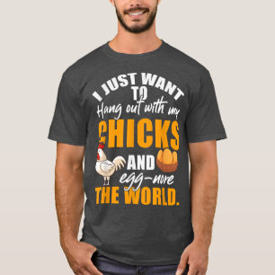 Chicken T Farmer Farm Hen Flock  T-Shirt