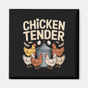 Chicken Tender Funny Chicken Farmer Pun Humour Magnet