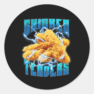 Chicken Tenders Heavy Metal - Funny Chicken Tender Classic Round Sticker