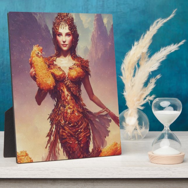 Chicken Tendies Goddess Plaque (Side)