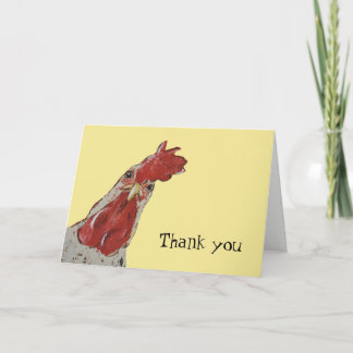 Chicken, Thank you note Card