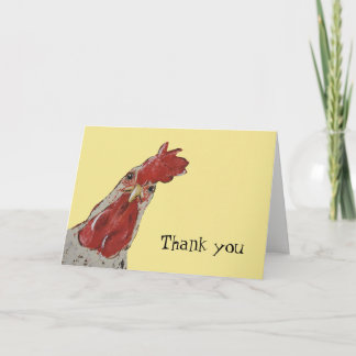 Chicken, Thank you note Card