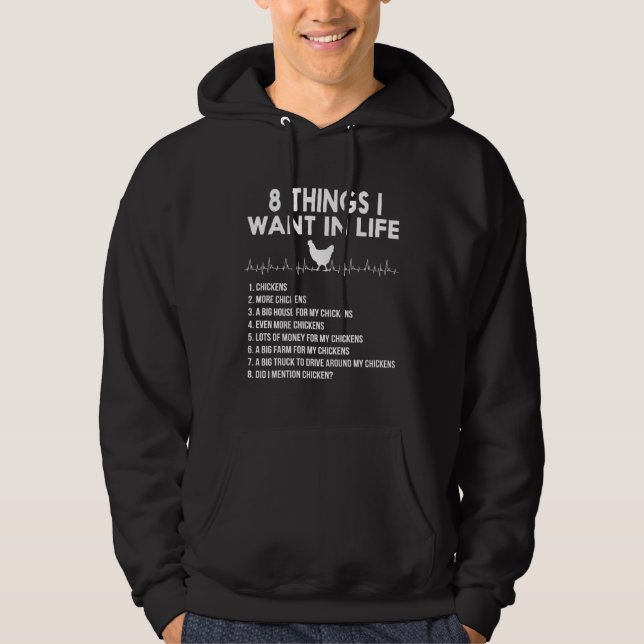 Chicken  Things I Hoodie (Front)