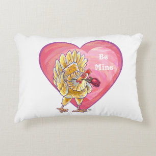 Chicken Valentine's Day Decorative Cushion