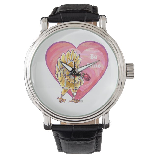 Chicken Valentine's Day Watch (Front)