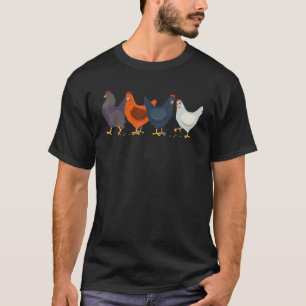 Chicken Vintage Funny Poultry Farmer Man T-Shirt