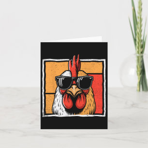 Chicken Vintage Funny Rooster Farmer Chickens Fath Card
